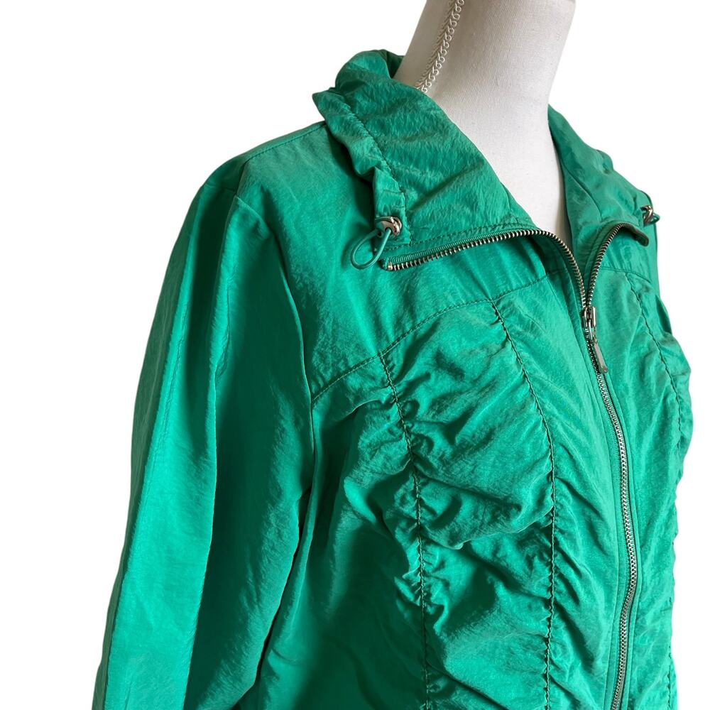 Chico's Zenergy Jacket Women's Size 2 Large 12/14 Green Zip Front Activewear - Picture 4 of 10